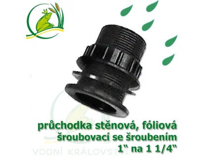 VK stenova pruchodka sroubovaci pp 1 1 4 s redukci vnitrnim sroubenim 1