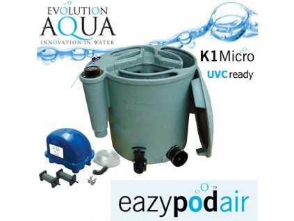 EA eazy pod micro air vylepsena verze pro jezirka 50m3 v khaki barve s kompresorem airtech 70 rozvody