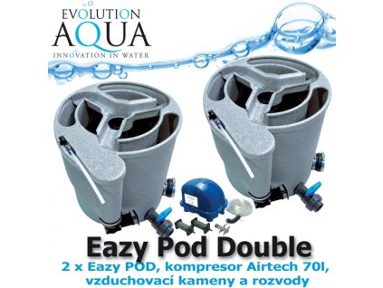 EA eazy pod double eazy pod kompresor airtech 70l vzduchovaci kameny a rozvody