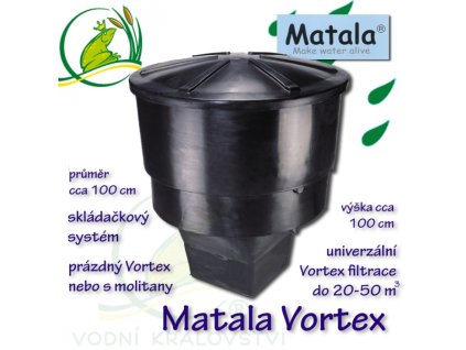 VK matala vortex filtrace pro jezirka od 10 do 50 m3 pouzita filtrace