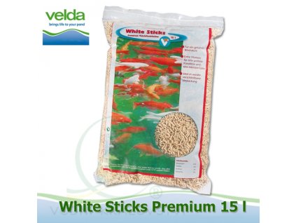 Velda celorocni krmivo pro koi a okrasne ryby white sticks 15 litru
