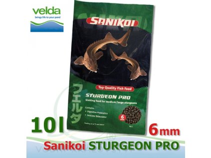 Velda sanikoi sturgeon 6 mm jeseteri plus krmivo 10 l