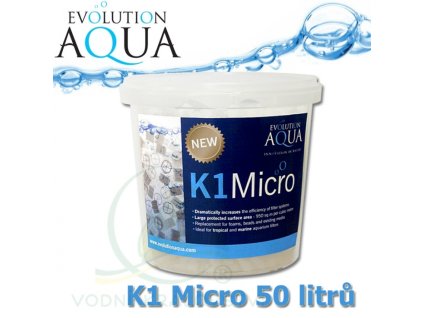 ea evolution aqua k1 micro 50 litru filtracni medium s nejvetsi chraneny filtracni povrchem na trhu
