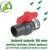 VK kulovy ventil uzaver 50 mm nerozebiratelny spoj lepeni lepeni