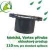 VK pvc priruba foliova 110 mm konicky foliovy prostup standard konicky pro kruhove a vortex nadrze