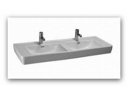 Dvojumyvadlo 130x58cm Laufen Pro A s otvorem pro baterii H8149670001041