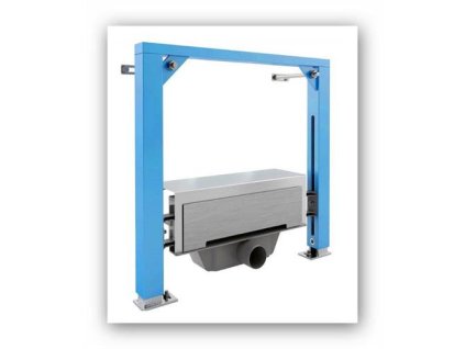 Montážní prvek Styron Duofix 50cm pro sprchu do stěny STY-F2KM včetně přední desky nerez mat