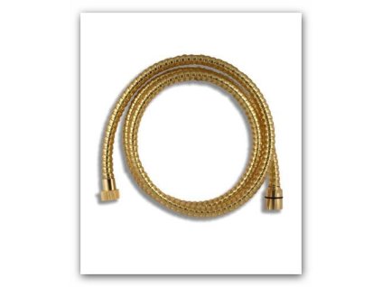 Sprchová hadice plastová opletená zlatá SPIRAL/150.ZL 150cm