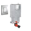 Předstěnový instalační prvek Grohe Uniset pro závěsné WC, s tlačítkoem Grohe Skate Cosmopolitan, chrom 38825000