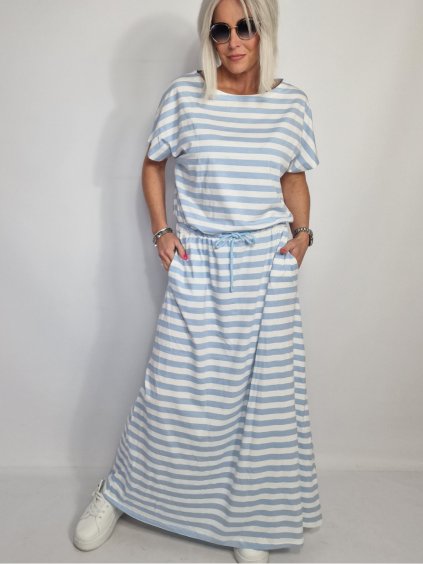Modro-bílé šaty SIERRA