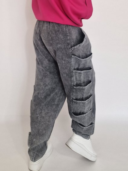 Antracitové baggy Joli