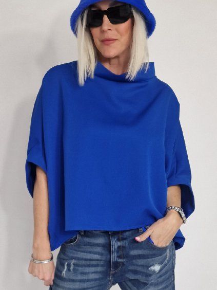 Modrá tunika KIMONO