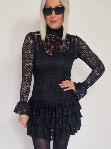 Černé krajkové šaty KARIN