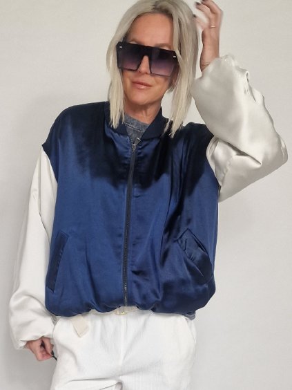 Tmavě modrý bomber FANTASIA
