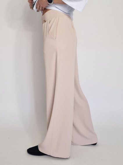 Starorůžové široké kalhoty MOMENT