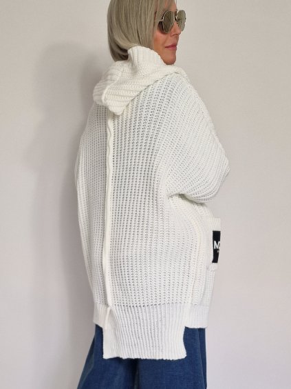 Smetanový svetrový kardigan NOT