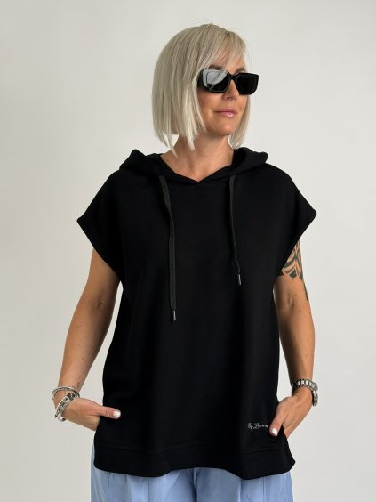 Černý mikinový top Meron