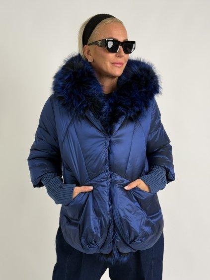 Tmavě modrá bunda Piu