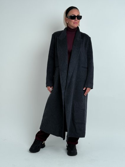 Antracitový kabát Minimalist