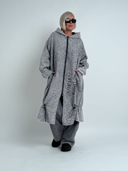 Šedý plášť 2v1 OPHELIA