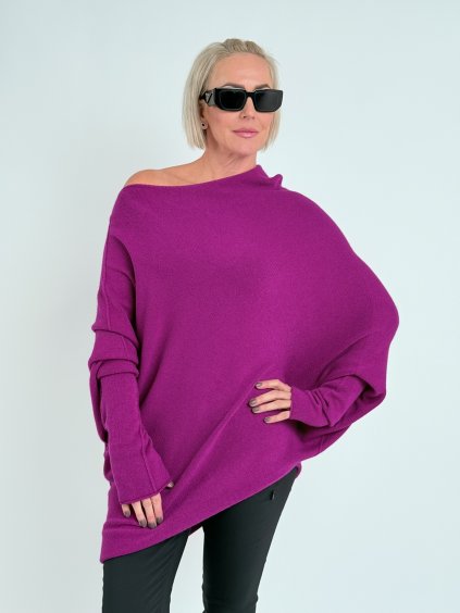 Fuchsiový svetr BOLT