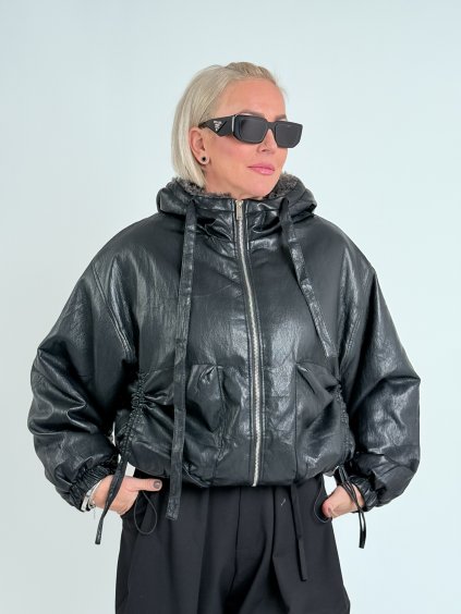 Koženková bunda s beránkem FORMAL