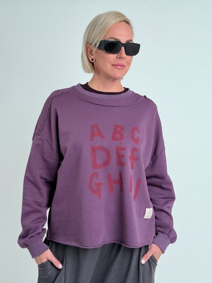 Švestková mikina DEF