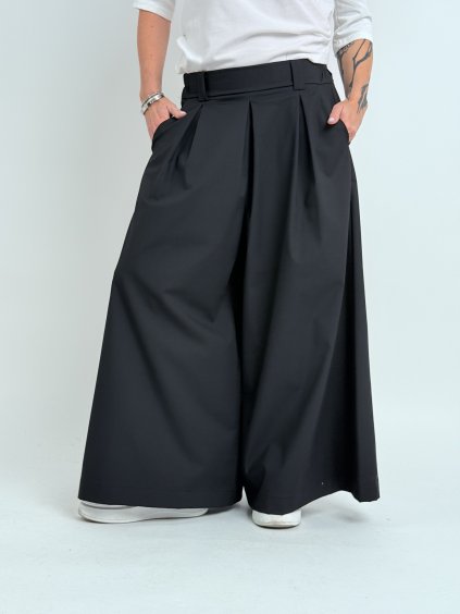 Černé široké kalhoty NELL