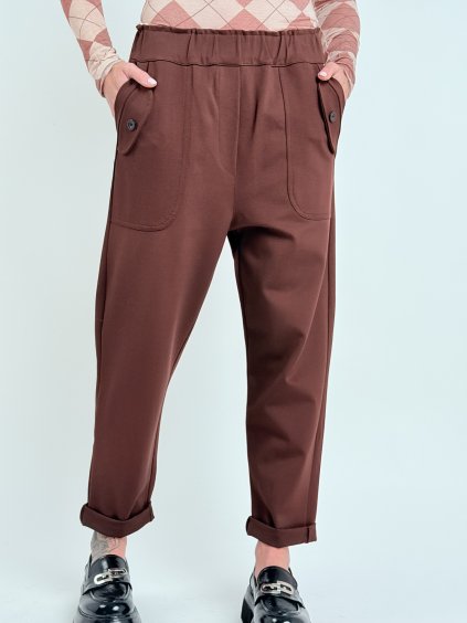 Hnědé kalhoty JOSEFINA