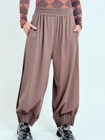 Hnědé kalhoty HATE ME