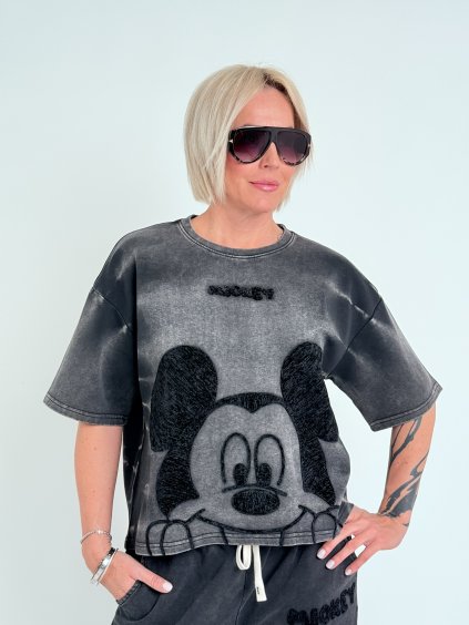 Antracitové triko KEY