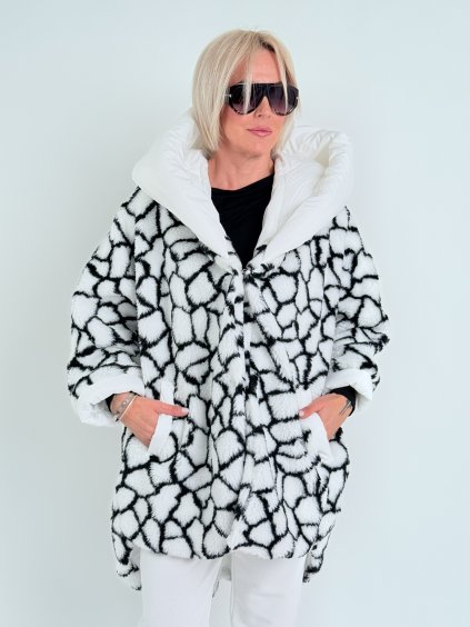 Bílo-černá bunda FROZEN