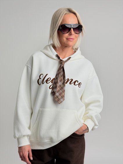 Smetanová mikina ELEGANCE