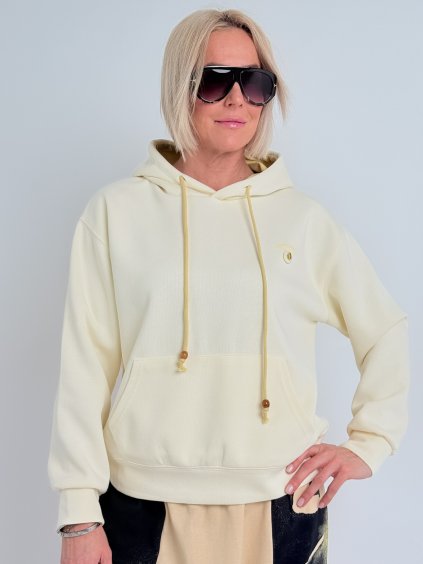 Světle žlutá mikina CREAM
