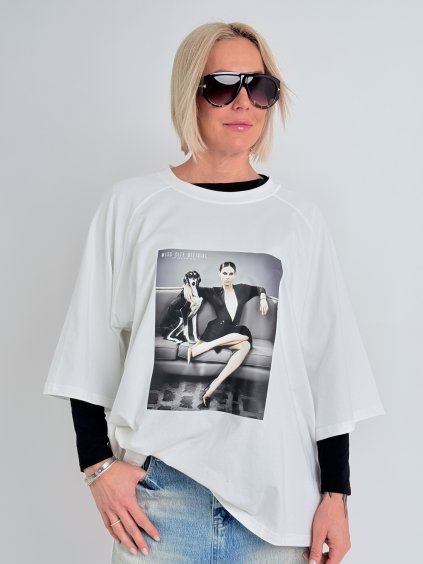 Smetanové triko KISS