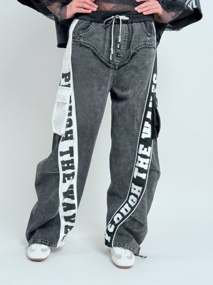 Antracitové džíny WAWES