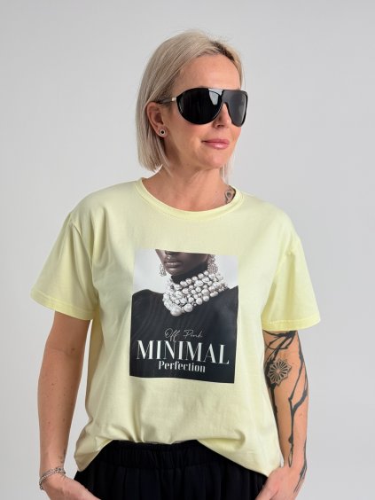 Žluté triko MINIMAL