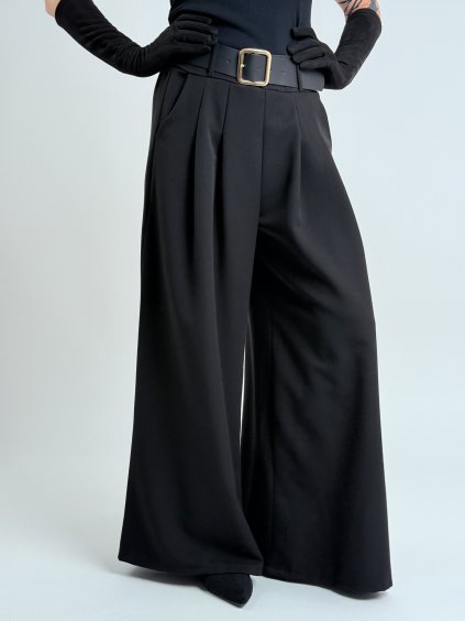 Černé široké kalhoty MAX