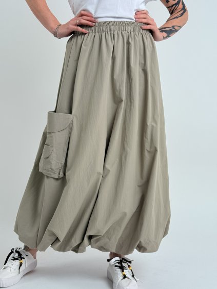 Olivová sukně RUBBE