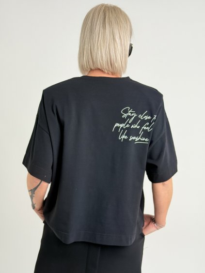 Černé triko PIECES