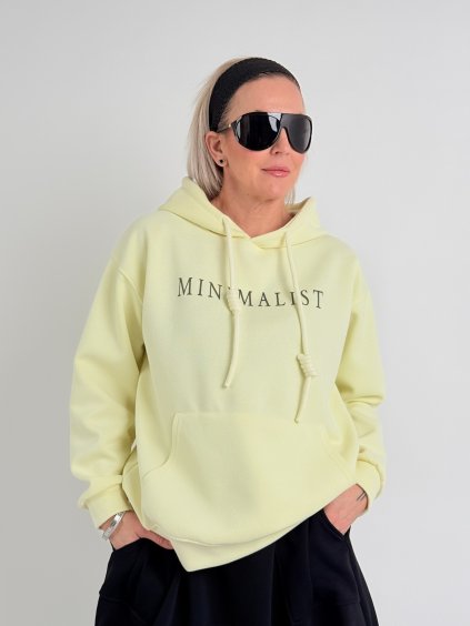 Světle žlutá mikina LIST