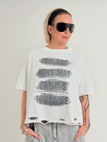 Smetanové triko BOY