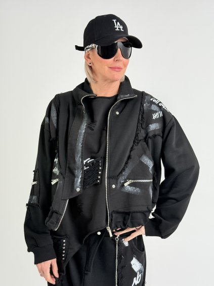 Černá mikina GOFUP