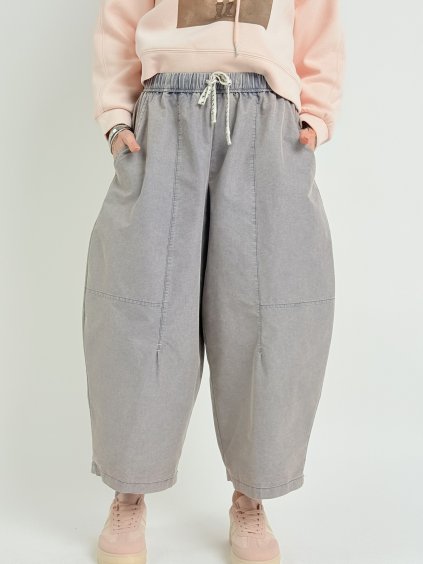 Šedo-modré kalhoty BLOCK