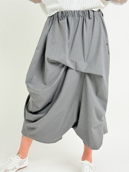 Šedá kalhotová sukně CAPRI