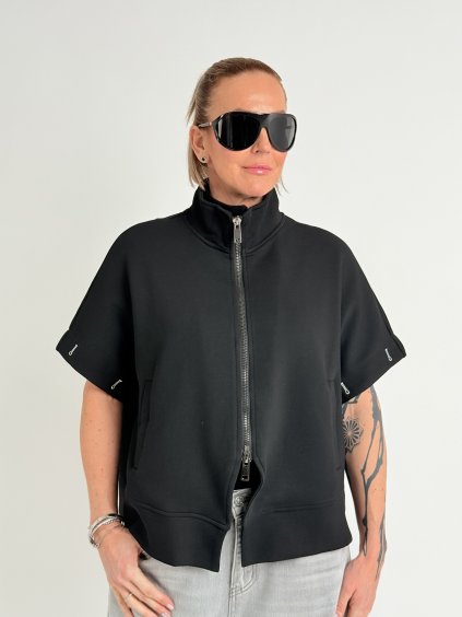 Černá mikinová vesta SNAKE 8046