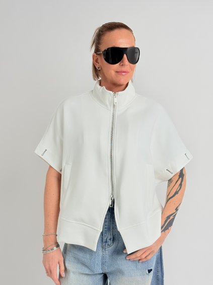 Smetanová mikinová vesta SNAKE 8046