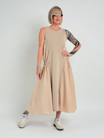 Béžové šaty DARINA