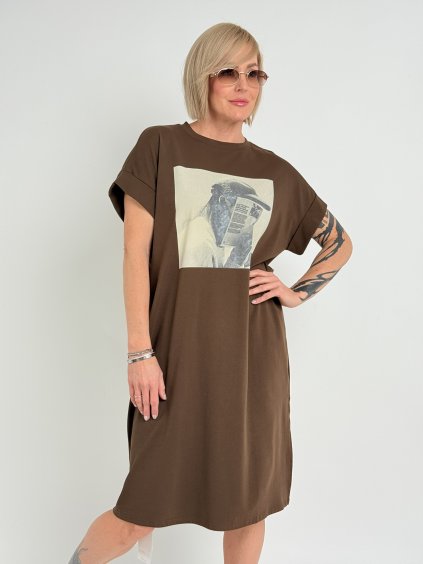 Hnědé šaty COFFEE