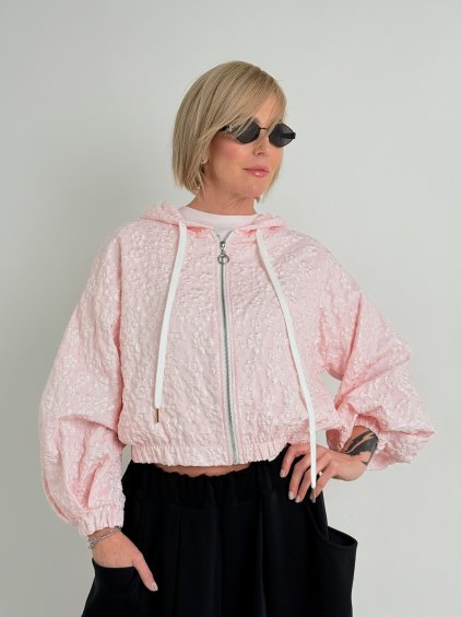 Růžová bundička TWIST